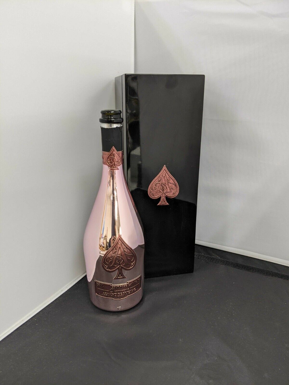 Armand De Brignac Ace of Spades Set of 5 Color Empty Bottles w/ Box Excellent !!